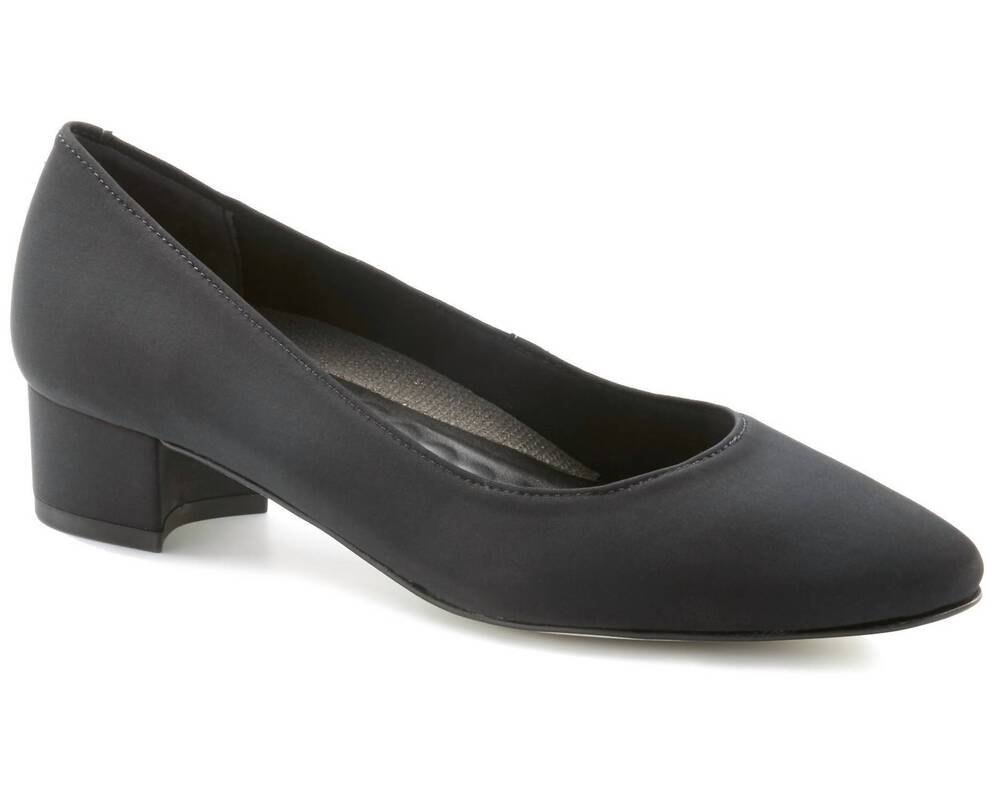 NEW ROS HOMMERSON women's heidi ii pumps in black microtouch